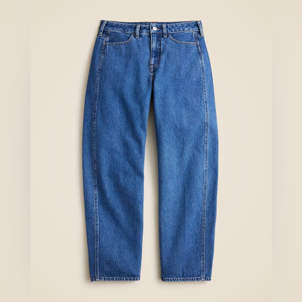 Jcrew Barrel Leg Jean in Elaine Wash size 25
